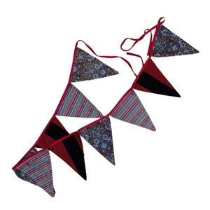 Colorful Triangle Fabric Garland